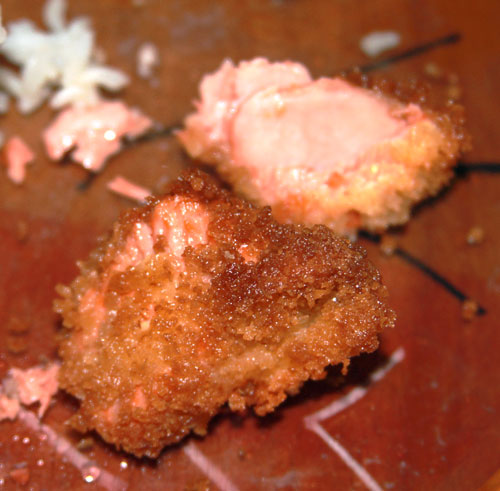 panko salmon nuggets
