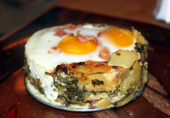 baked eggs with au gratin